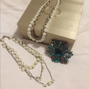 ✅2 fashion pearl necklaces